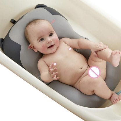Portable Baby Shower Air Cushion Bed Babies Infant Baby Bath Pad Non-Slip Bathtub Mat Newborn Baby Safety Security Bath Seat